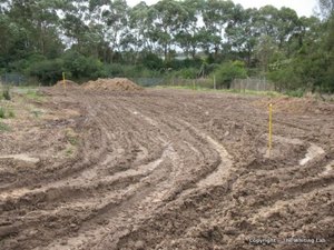 Field before construction