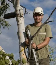 Dave Hamilton in the field in WA. Dave